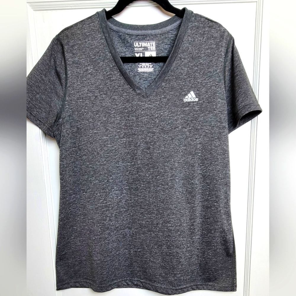 NWOT Adidas Women's Heather Grey Ultimate Tee -Size XL